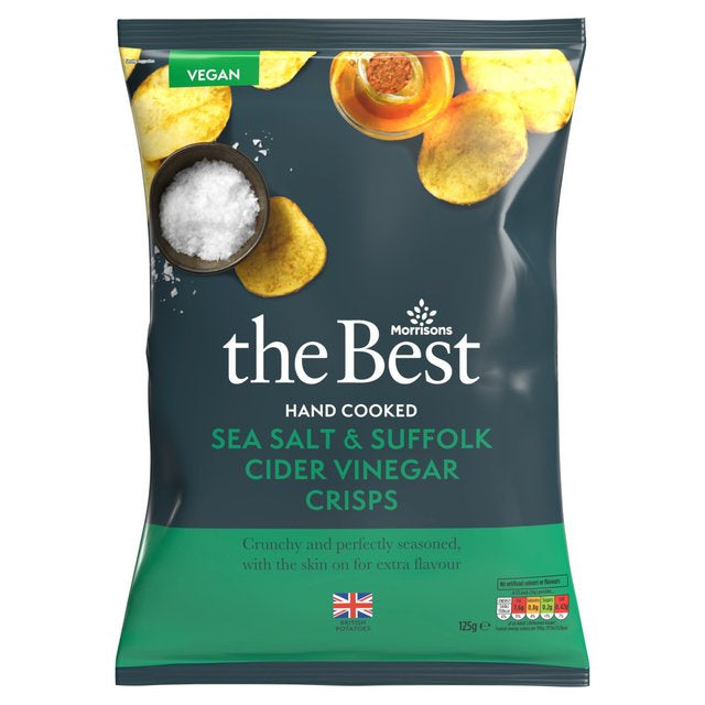 Morrisons The Best Sea Salt Vinegar Crisps 125g