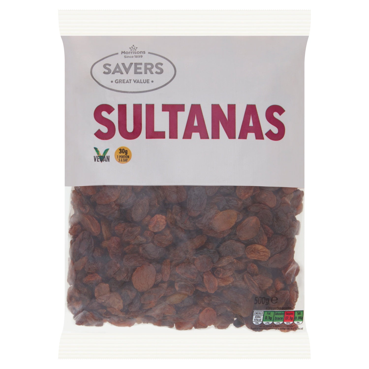 Morrisons Savers Sultanas 500g