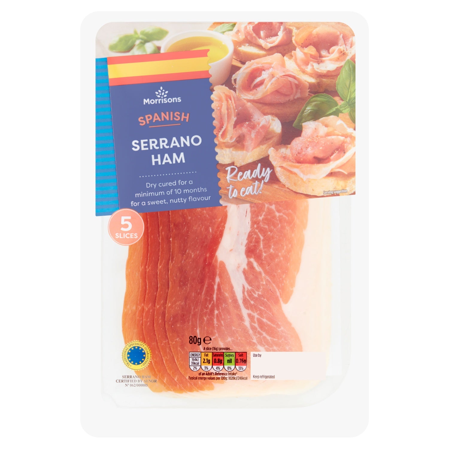 M Serrano Ham 80g