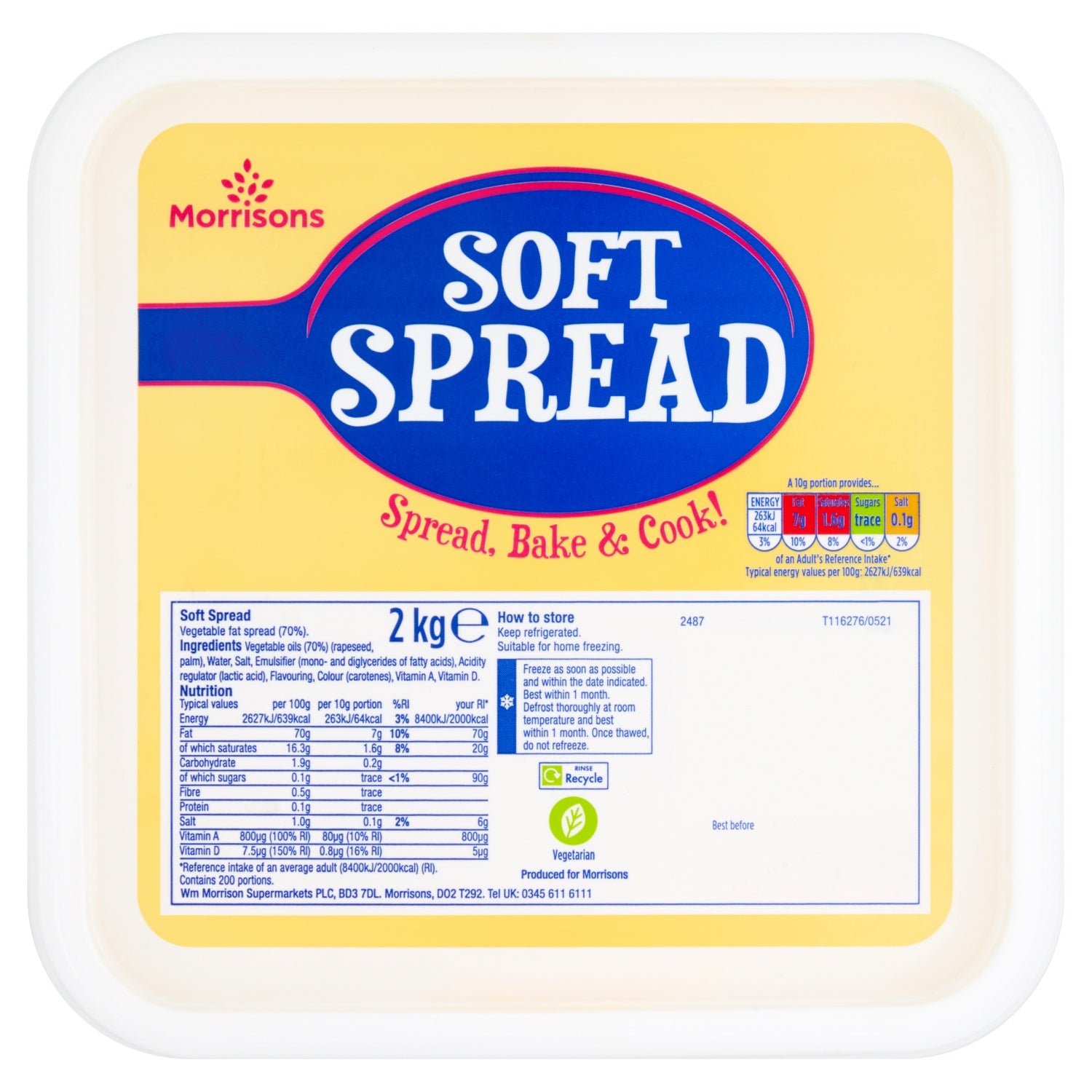 Morrisons Soft Spread 2kg