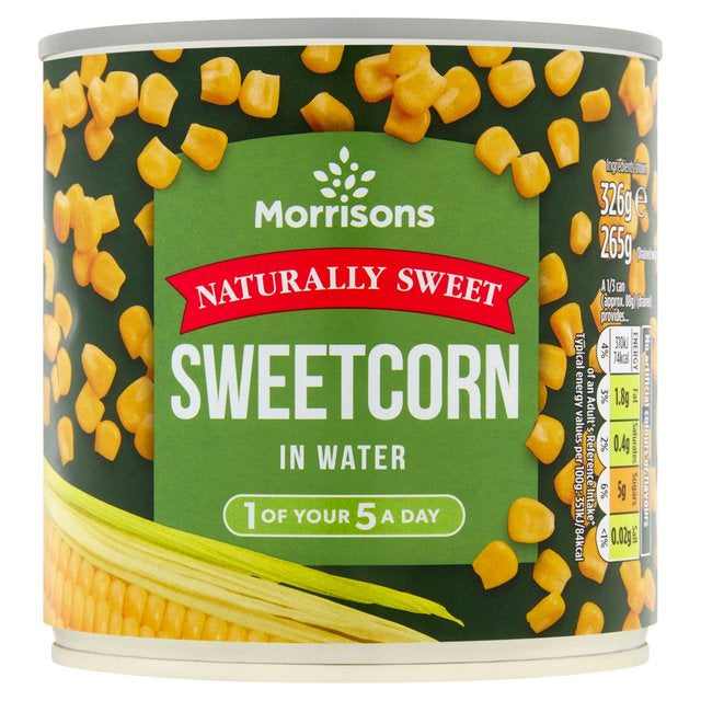 Morrisons Sweetcorn In Water 326g