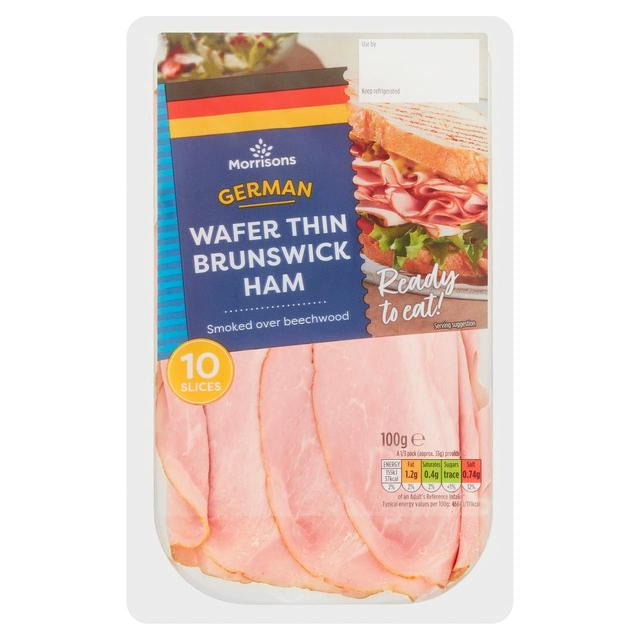 Morrisons Wafer Thin Brunswick Ham 100g