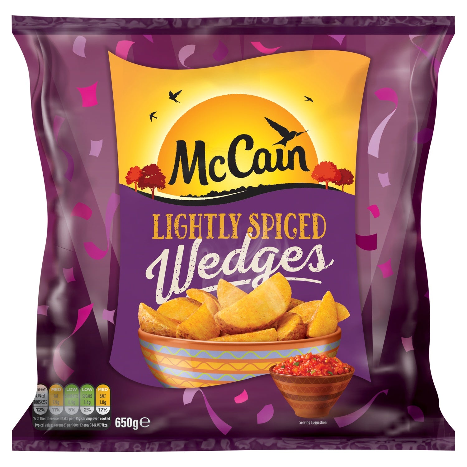 McCain Lightly Spiced Wedges 650g