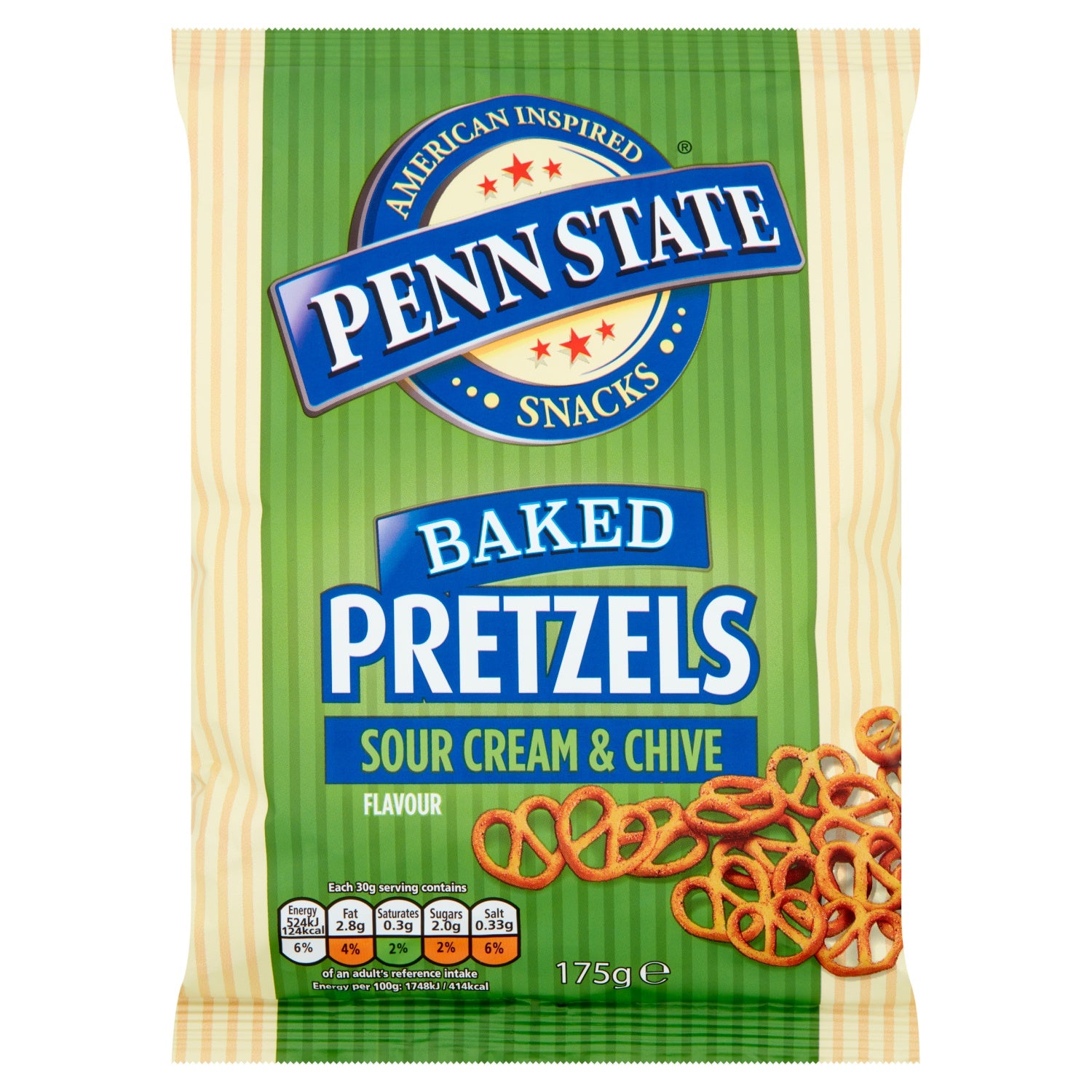 Penn State Sour Cream and Chive Pretzels 175g