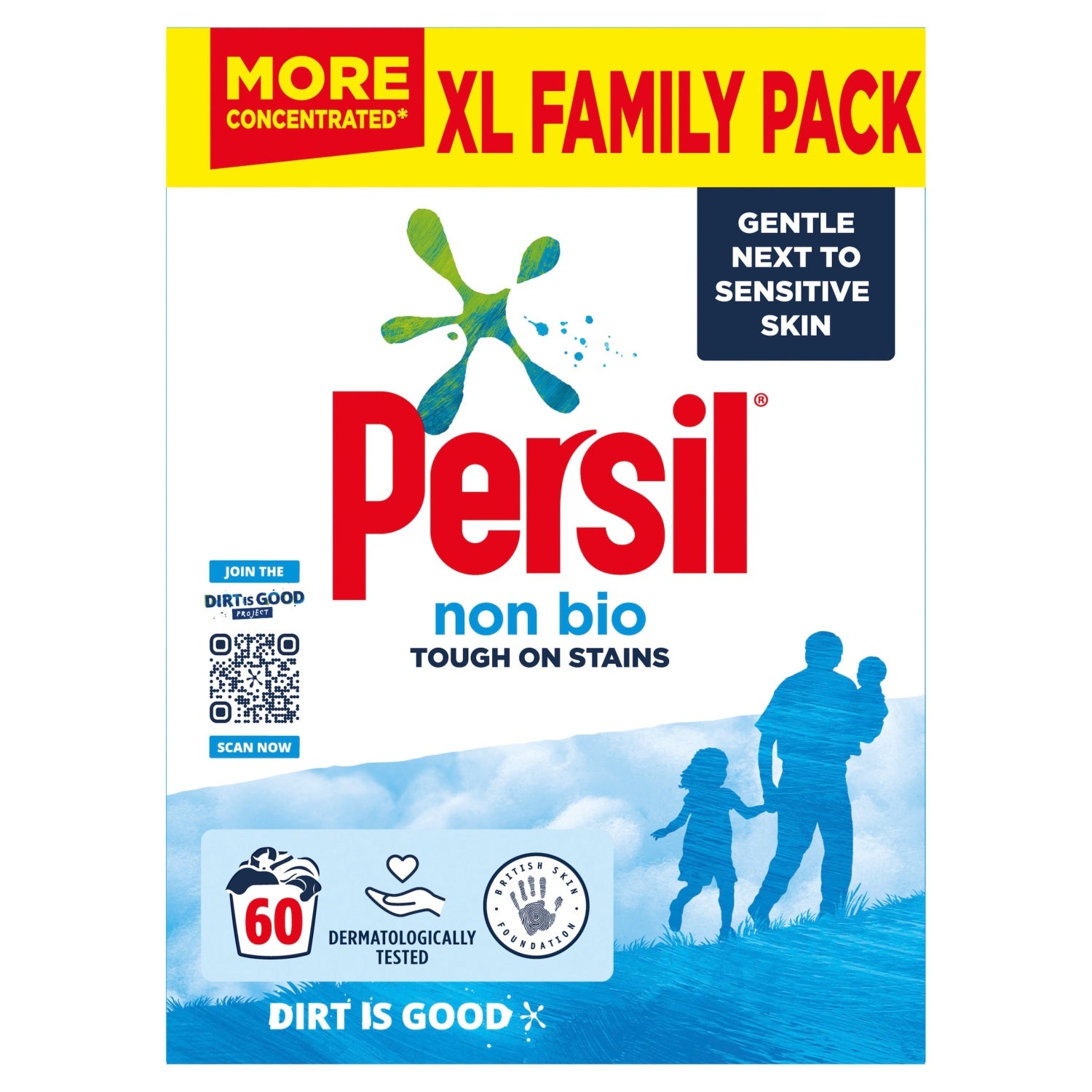 Persil Non Bio Washing Powder 60 Washes 3kg