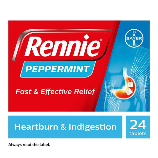 Rennie Peppermint Tablets 24pk