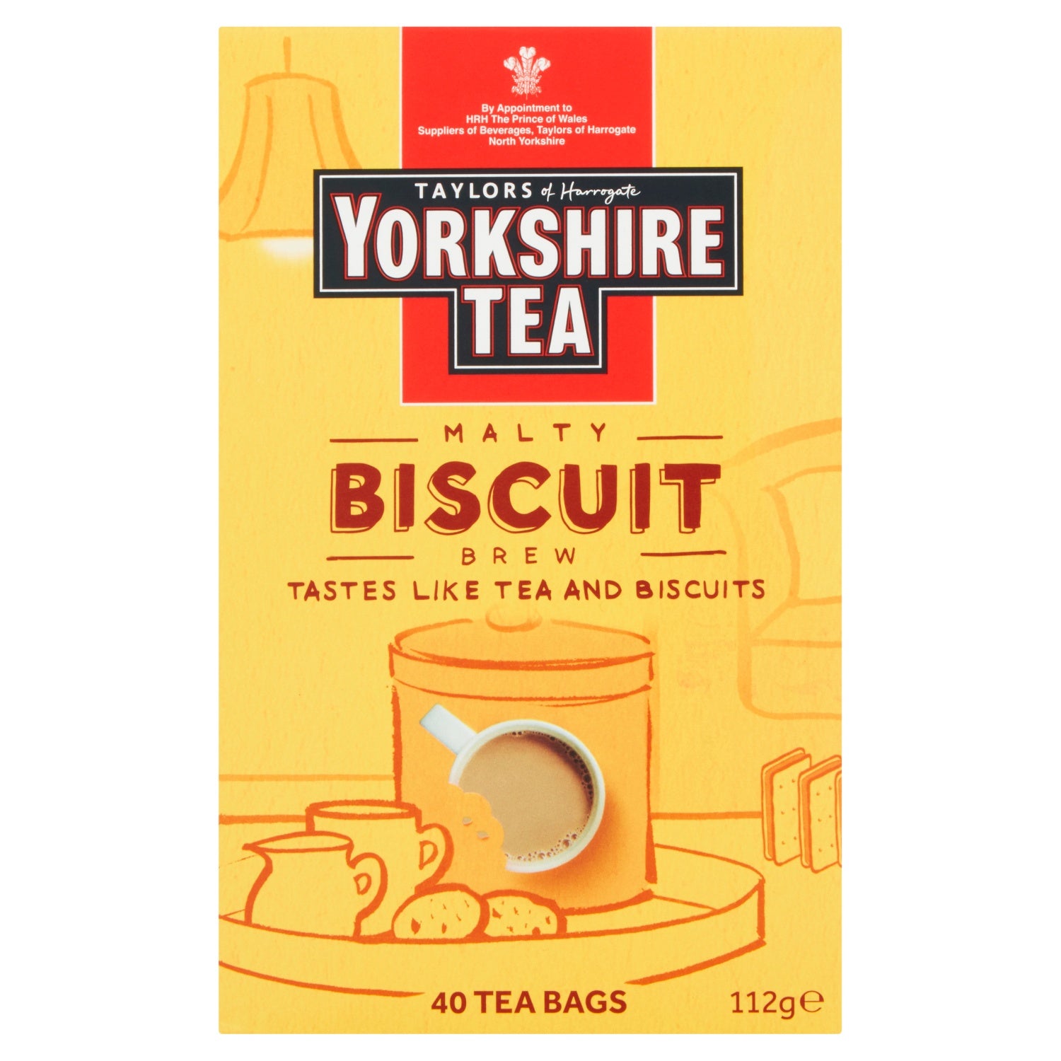 Taylors of Harrogate Yorkshire Tea Malty Biscuit Brew 40 Tea Bags